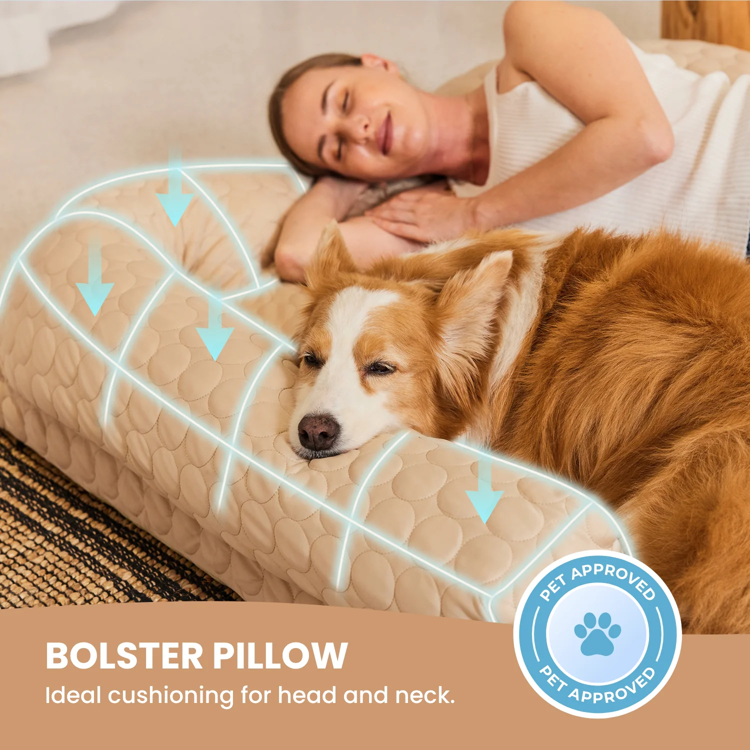 Human Size Cooling Dog Bed - Image 16