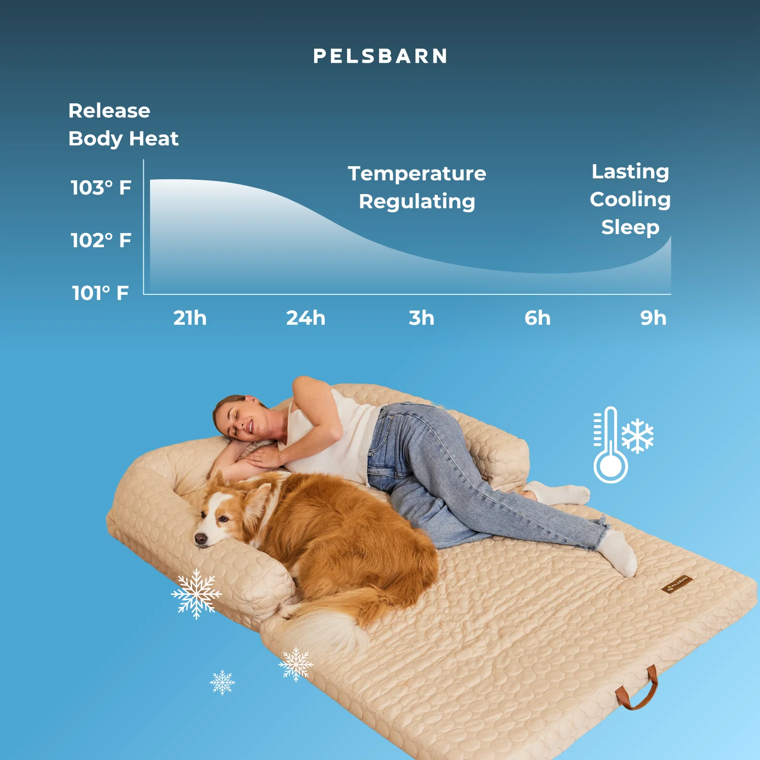 Human Size Cooling Dog Bed - Image 17