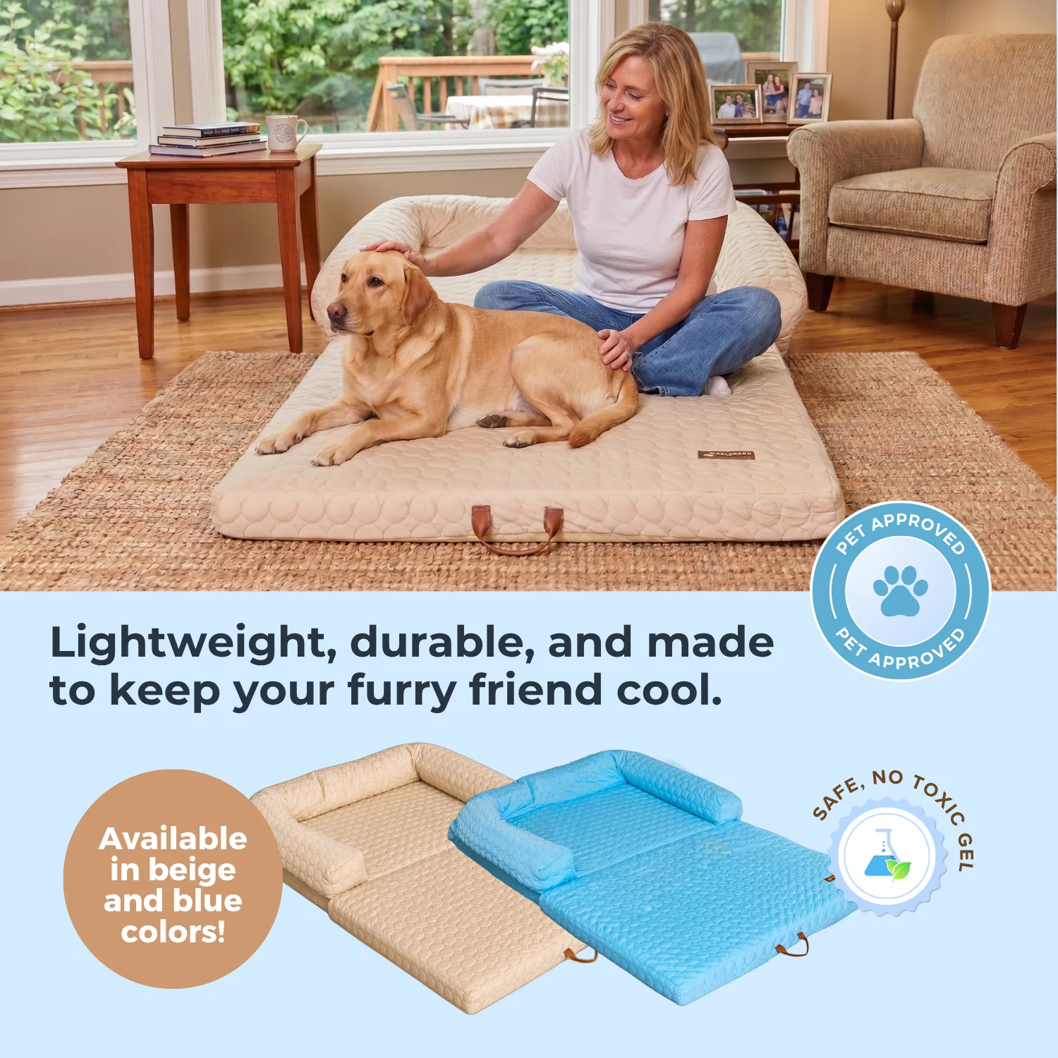 Human Size Cooling Dog Bed - Image 5