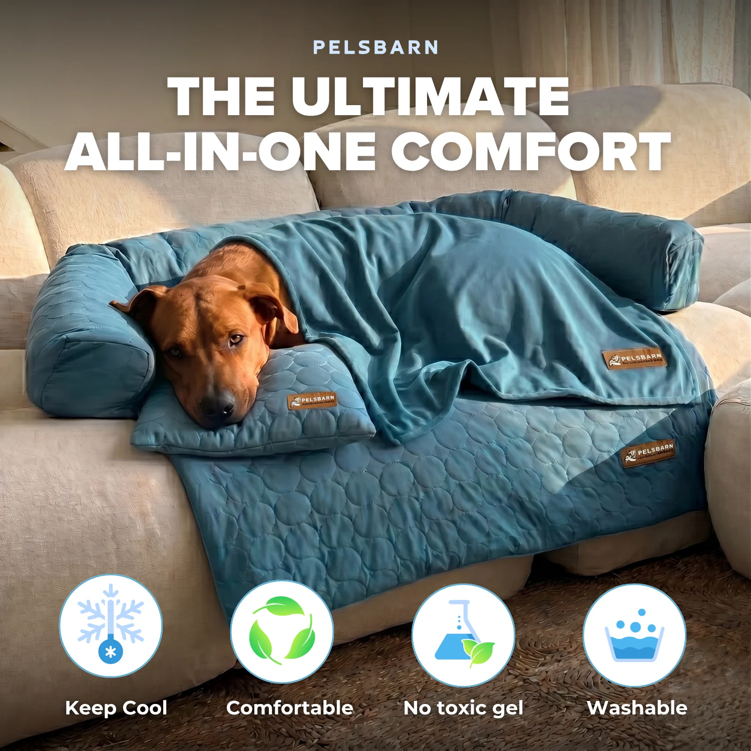 Heatrelief Cooling Dog Bed Complete Bundle - Image 3
