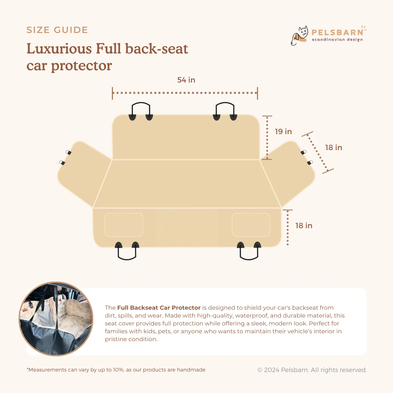Luxurious Full Backseat Protector + Free Calming Blanket - Image 10