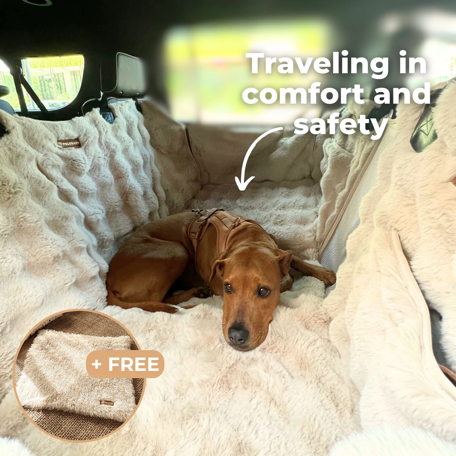 Luxurious Full Backseat Protector + Free Calming Blanket - Image 11