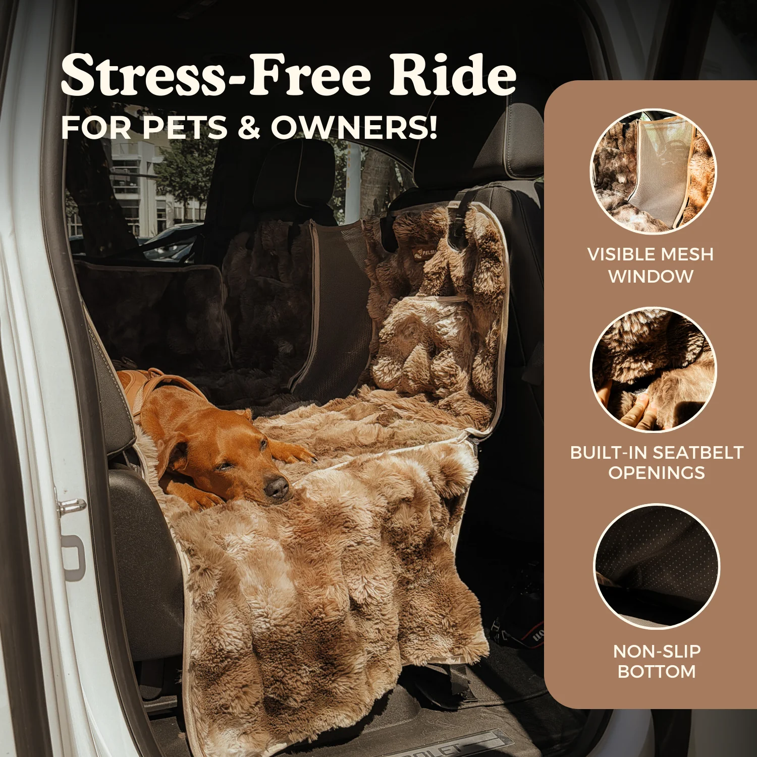 Luxurious Full Backseat Protector + Free Calming Blanket - Image 3