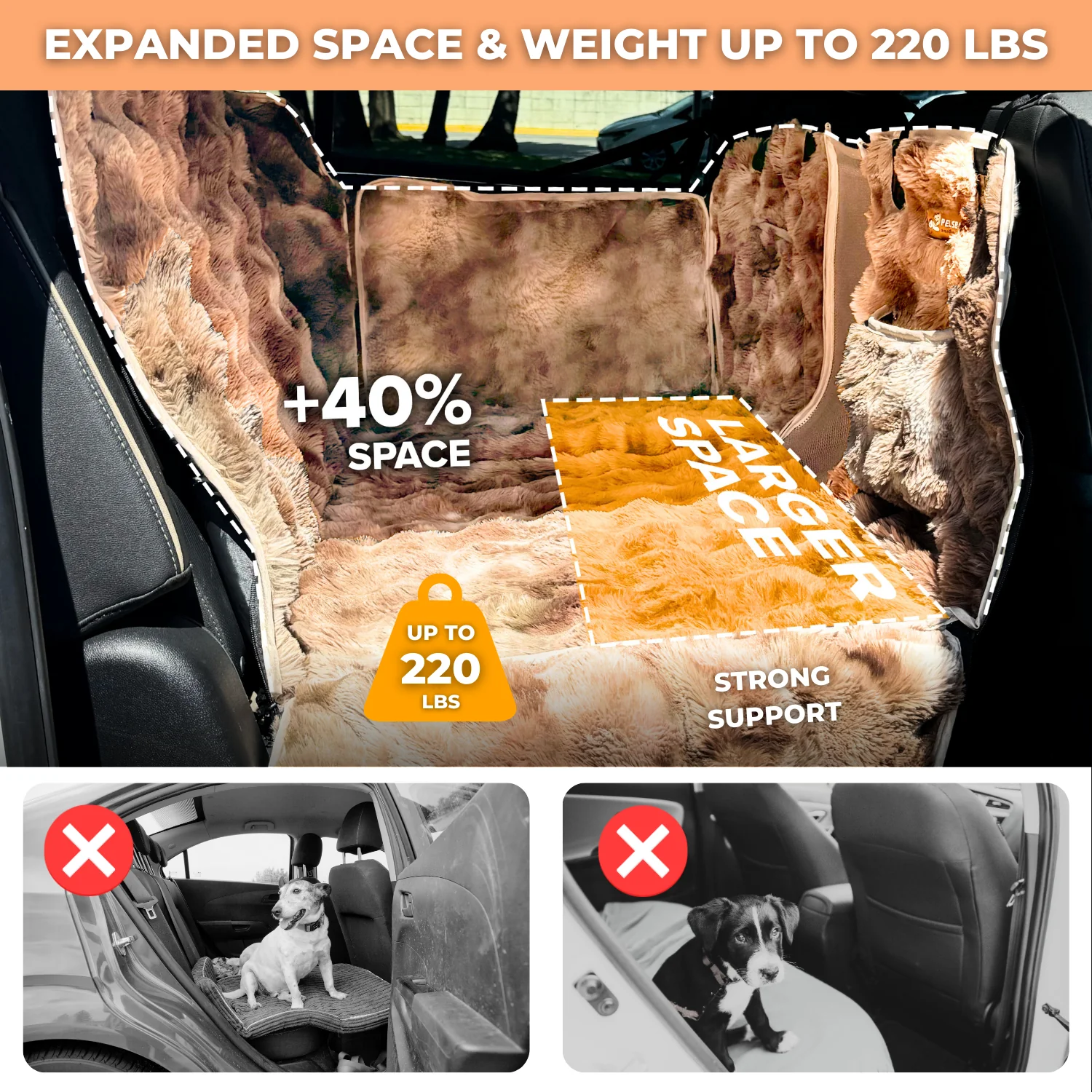 Luxurious Full Backseat Protector + Free Calming Blanket - Image 4