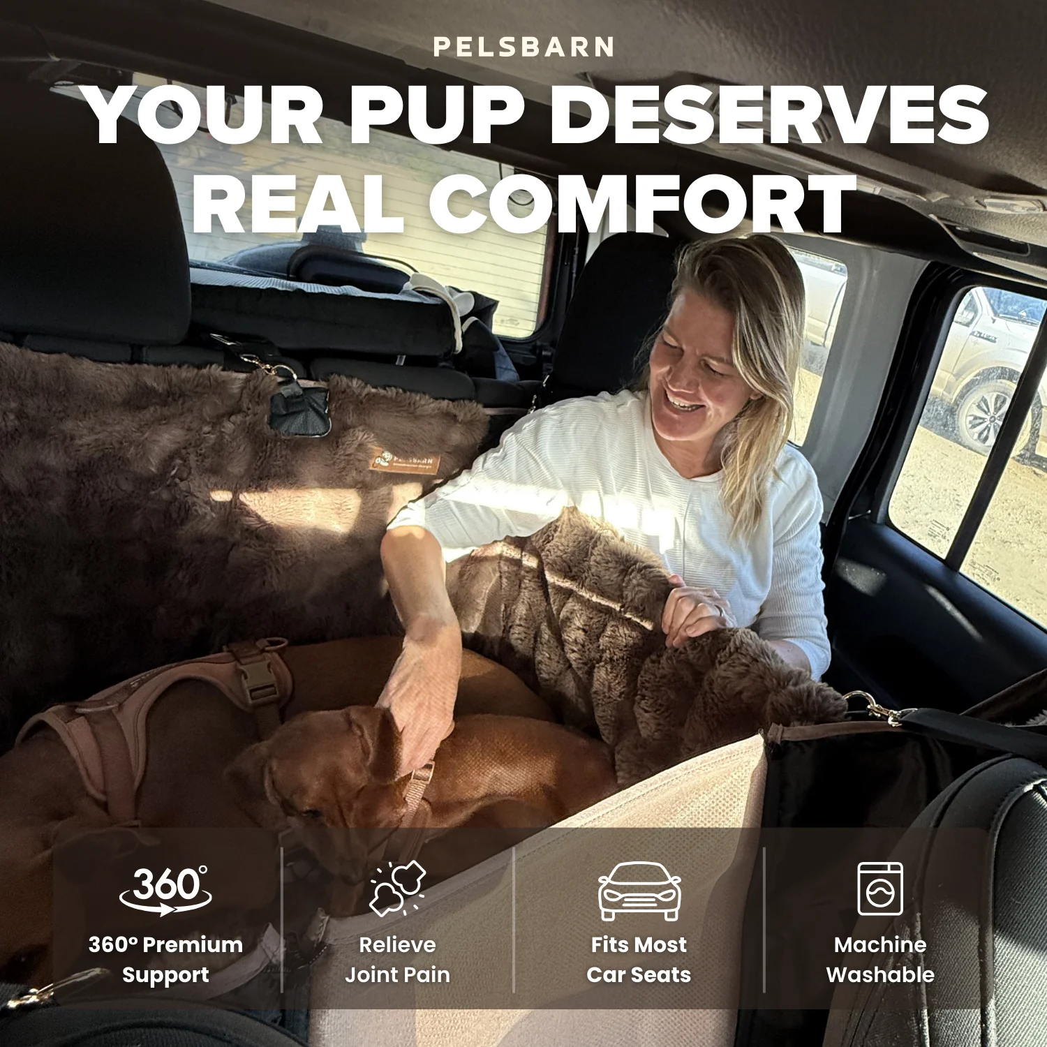 Luxurious Full Backseat Protector + Free Calming Blanket - Image 5