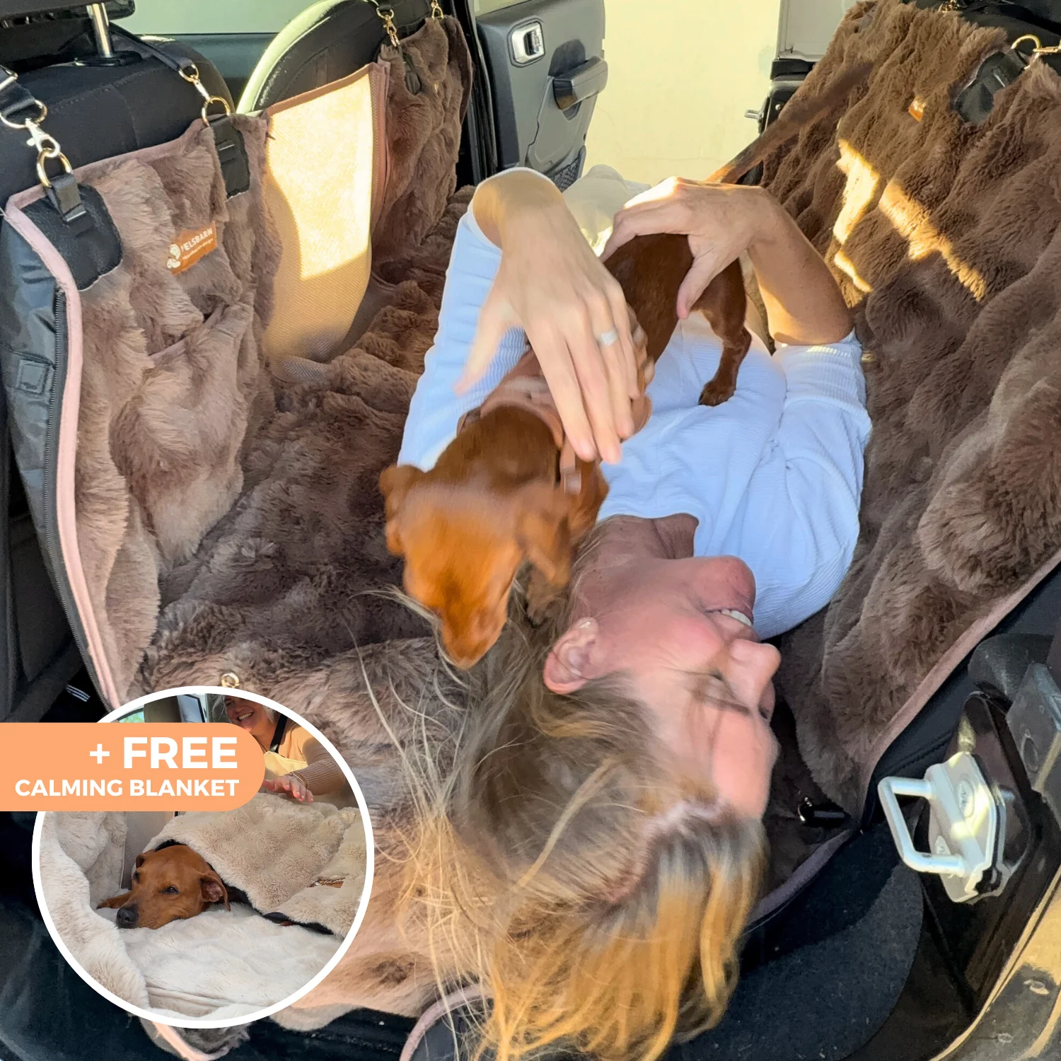 Luxurious Full Backseat Protector + Free Calming Blanket - Image 6