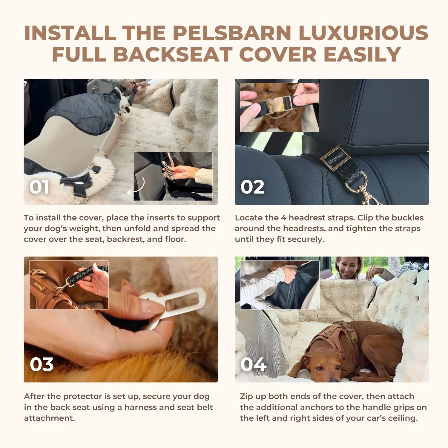 Luxurious Full Backseat Protector + Free Calming Blanket - Image 9