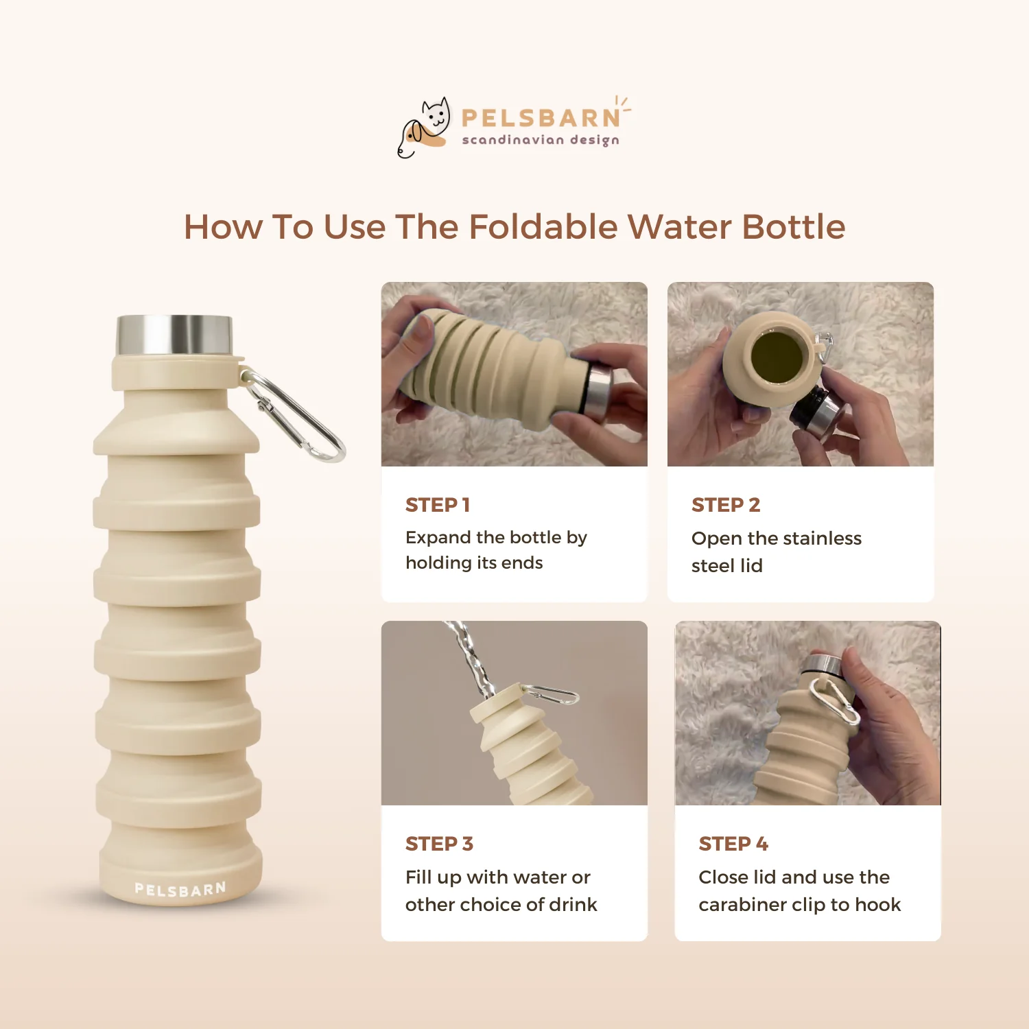 Pelsbarn Foldable water bottle - Image 6