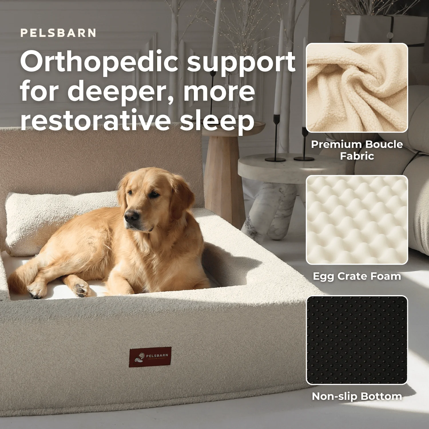 REAL orthopedic bed for dogs (including mattress and pillow) - Image 4