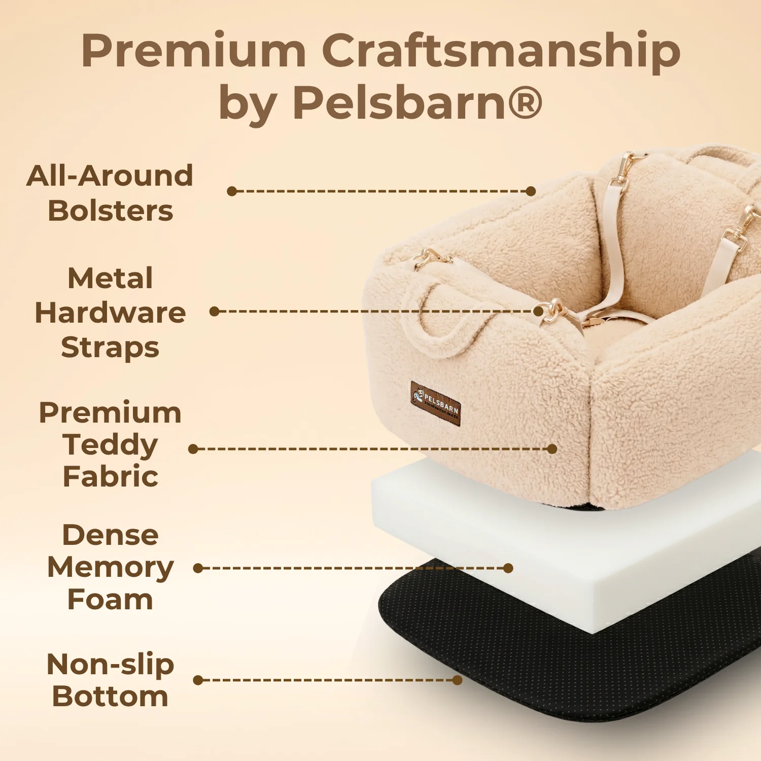 Pelsbarn Teddy Cozy Car Seat - Image 11