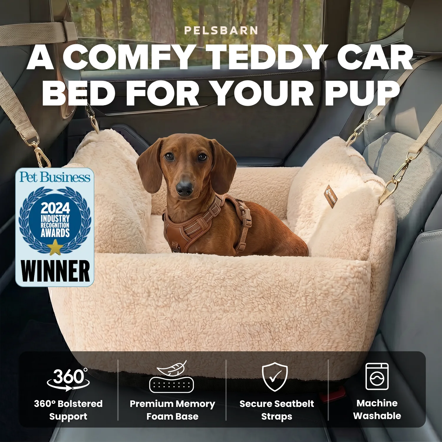 Pelsbarn Teddy Cozy Car Seat - Image 5