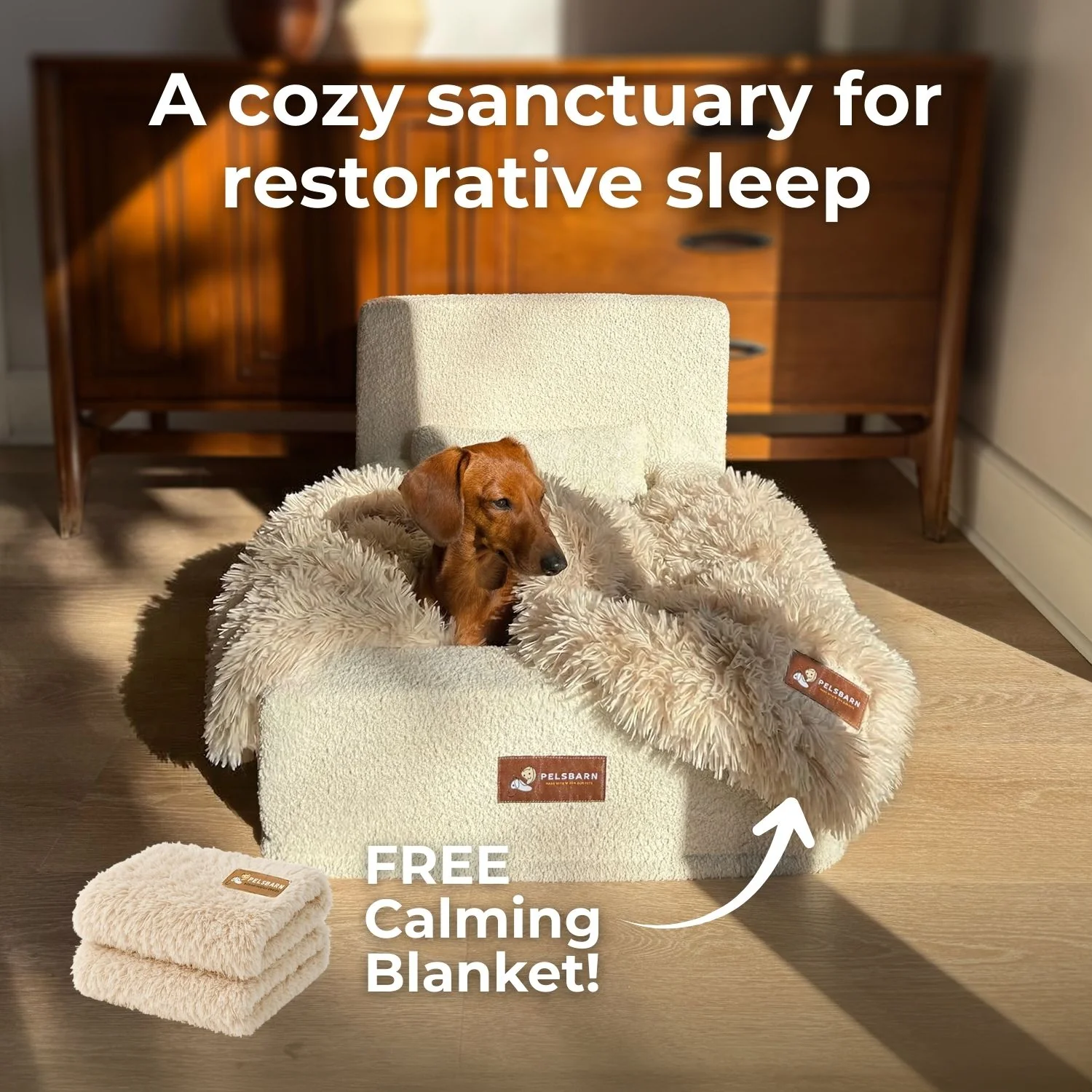 The Real Dog Bed + Free Calming Blanket - Image 3