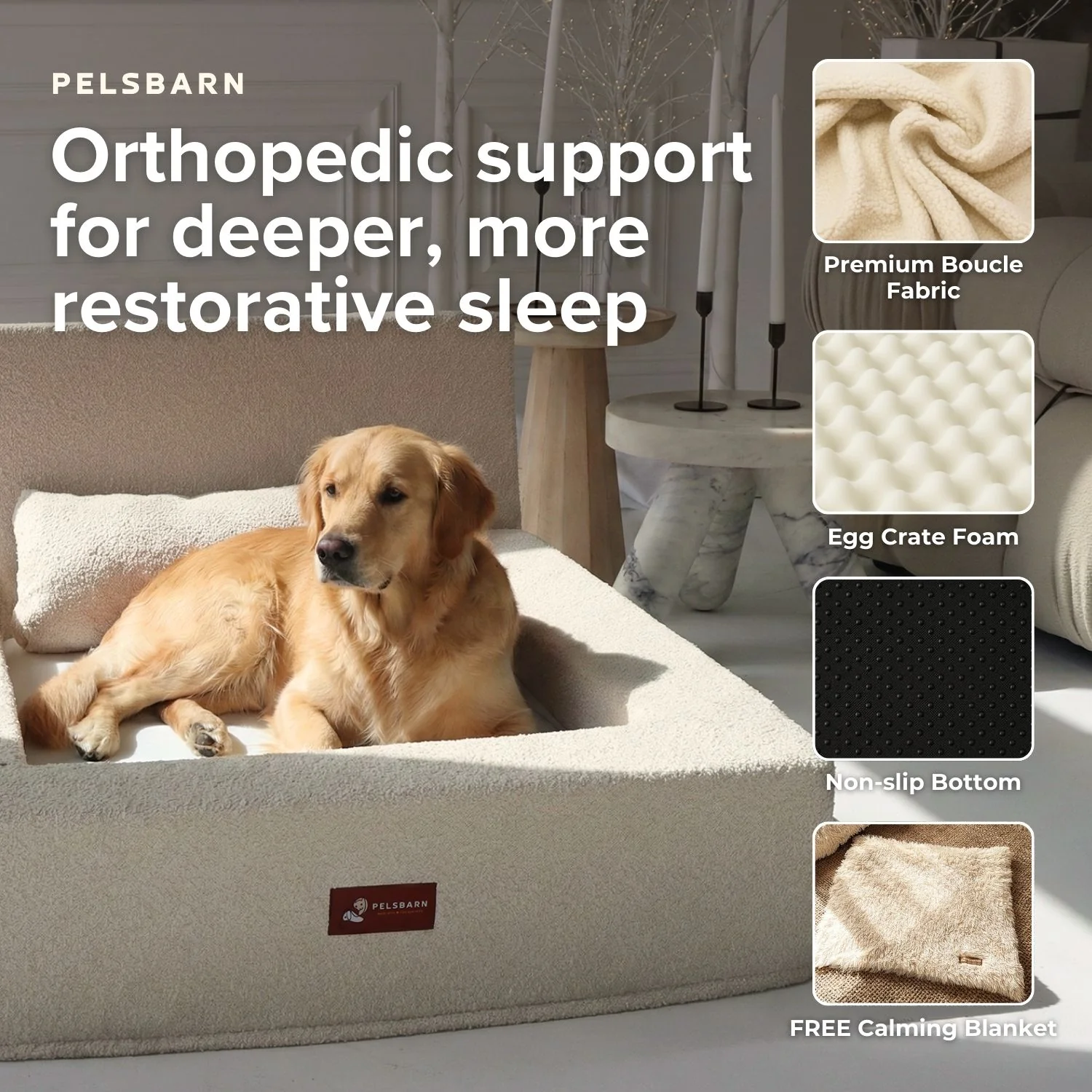 The Real Dog Bed + Free Calming Blanket - Image 7
